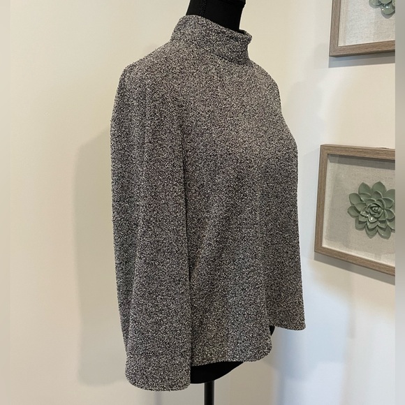 Zara Grey Boucle Sweater with Exposed Back Zipper VGUC - Picture 3 of 13